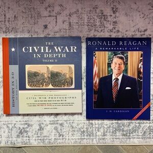 Civil War and Ronald Reagan US History Books